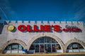 Exterior Sign on Ollies Bargain Outlet Retail Location